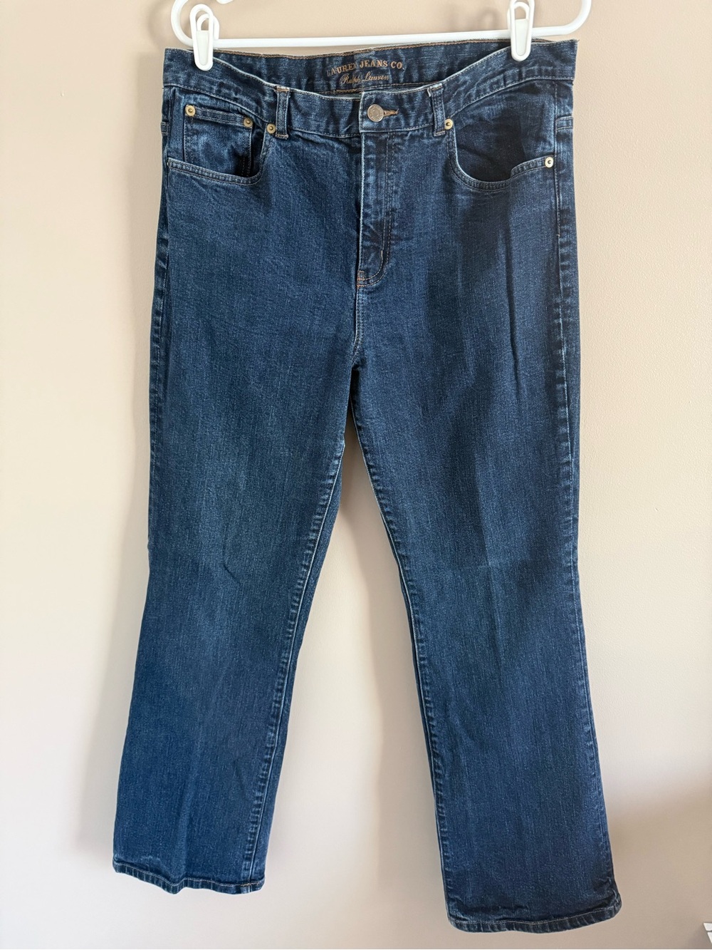 Ralph‎ Lauren - Lauren Jeans Co. Boot Cut Dark Wash Blue Jeans Women's 14